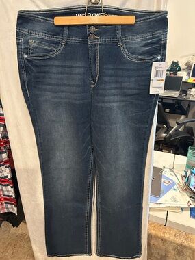 Wallflower Dark Blue Straight Leg Jeans